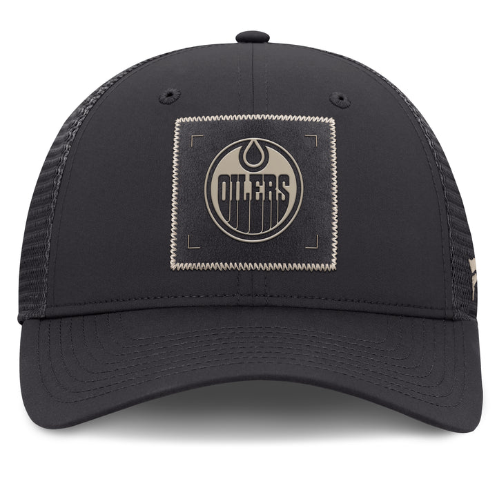 Edmonton Oilers Women's Fanatics Grey 2026-27 Authentic Pro Road Mesh Snapback Hat