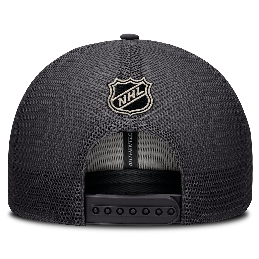 Edmonton Oilers Women's Fanatics Grey 2026-27 Authentic Pro Road Mesh Snapback Hat