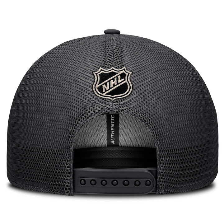 Edmonton Oilers Women's Fanatics Grey 2026-27 Authentic Pro Road Mesh Snapback Hat