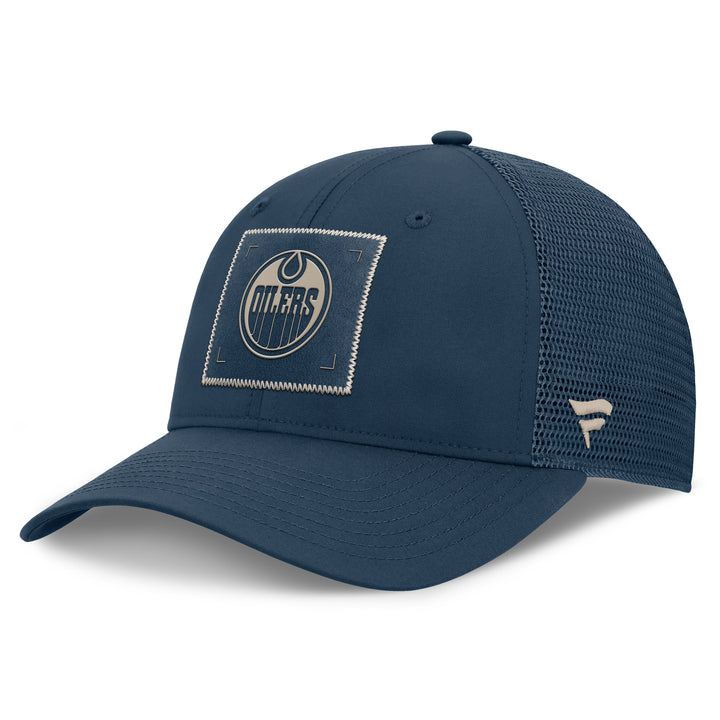 Edmonton Oilers Women's Fanatics Navy 2026-27 Authentic Pro Road Mesh Snapback Hat