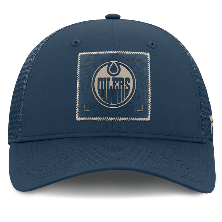 Edmonton Oilers Women's Fanatics Navy 2026-27 Authentic Pro Road Mesh Snapback Hat