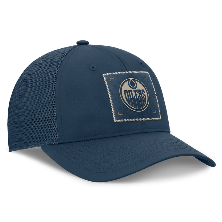 Edmonton Oilers Women's Fanatics Navy 2026-27 Authentic Pro Road Mesh Snapback Hat