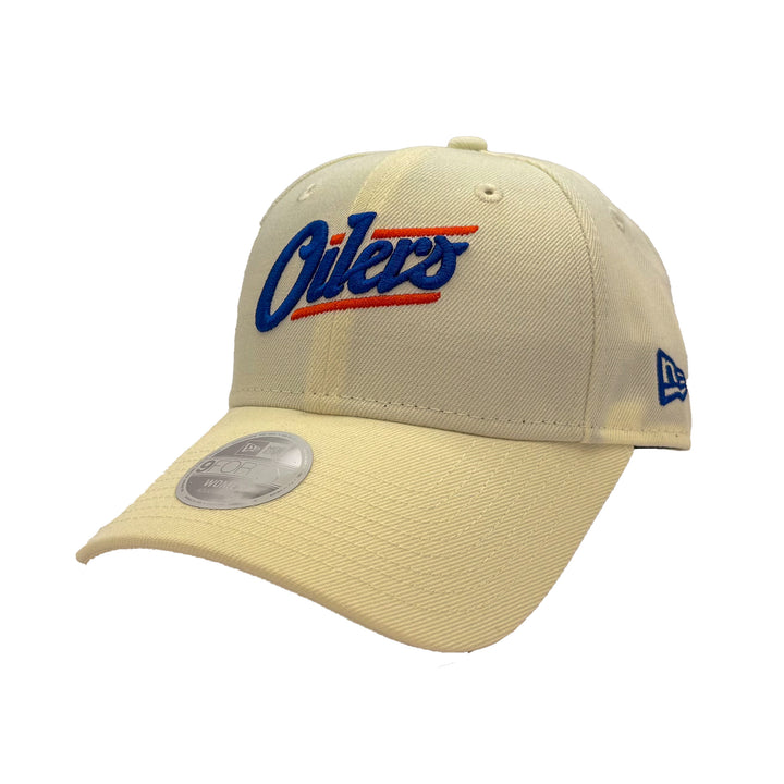 Edmonton Oilers Women's New Era Chrome 9FORTY Alternate Logo Adjustable Hat