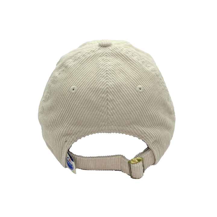 Edmonton Oilers Women's New Era Cream Corduroy 9TWENTY Adjustable Hat