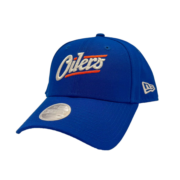 Edmonton Oilers Women's New Era Royal 9FORTY Alternate Logo Adjustable Hat