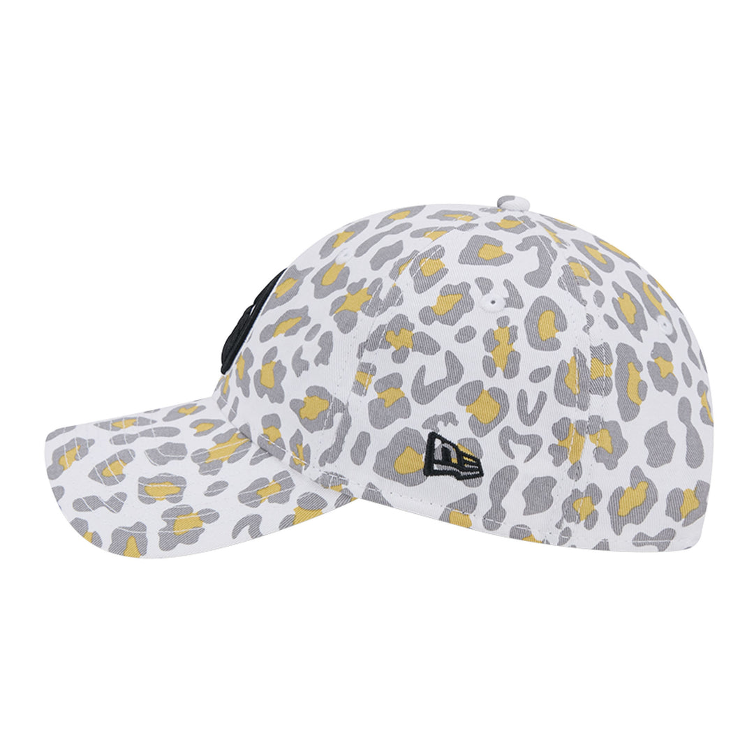 Edmonton Oilers Women's New Era White & Black Active Animal Print 9TWENTY Adjustable Hat