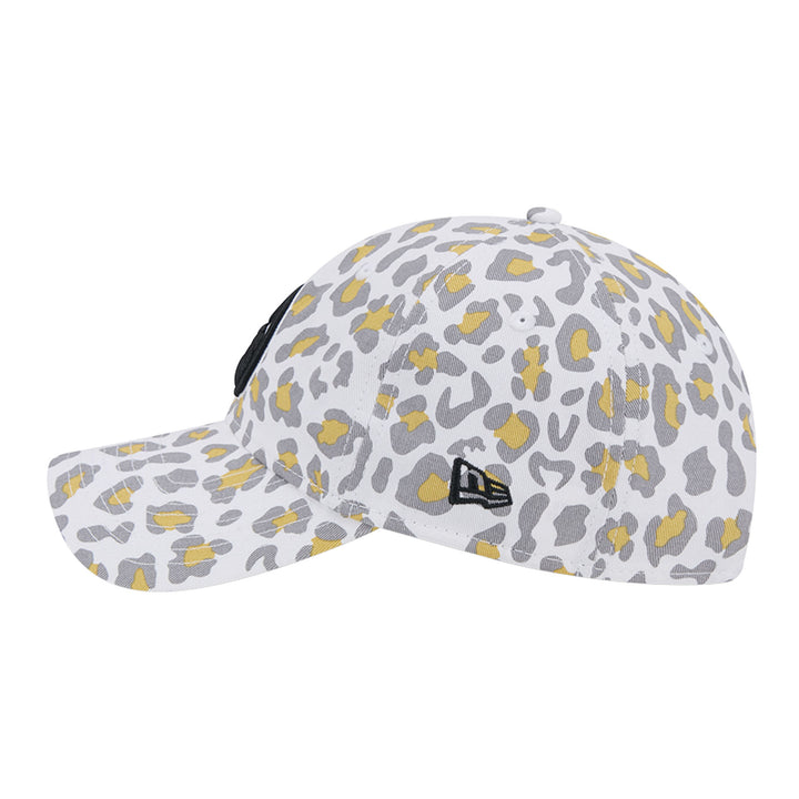 Edmonton Oilers Women's New Era White & Black Active Animal Print 9TWENTY Adjustable Hat