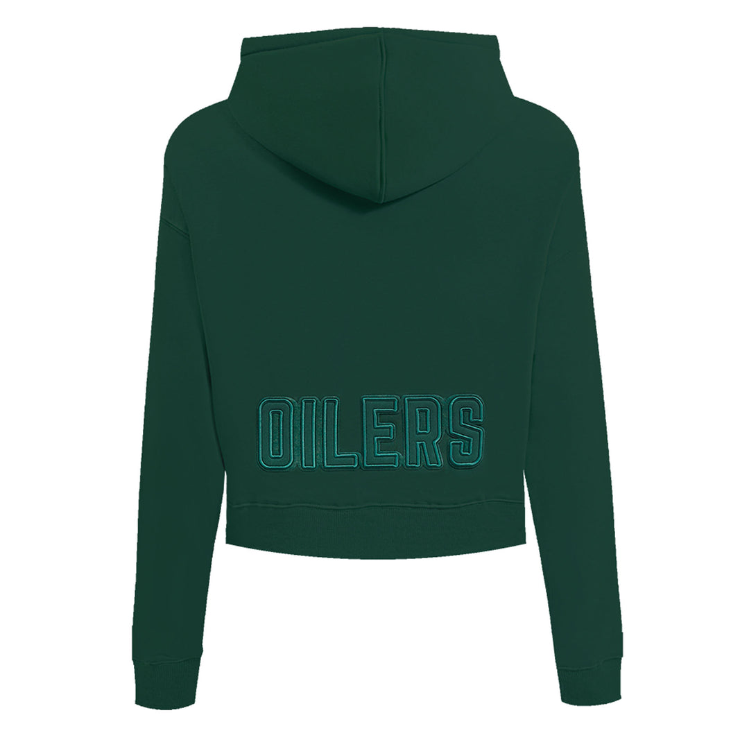 Edmonton Oilers Women's Pro Standard Forest Green Crop Hoodie