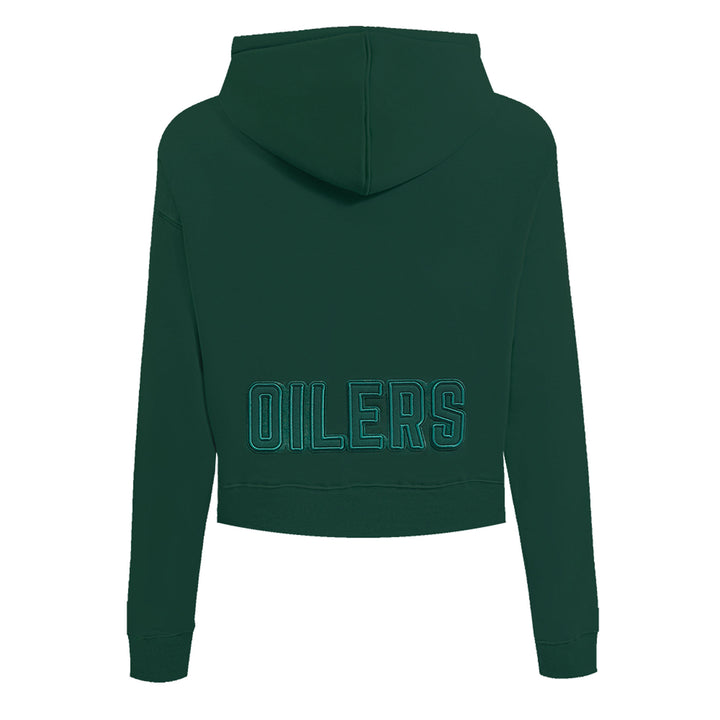 Edmonton Oilers Women's Pro Standard Forest Green Crop Hoodie