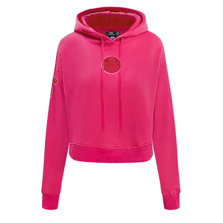 Edmonton Oilers Women's Pro Standard Triple Pink Boxy Cropped Hoodie