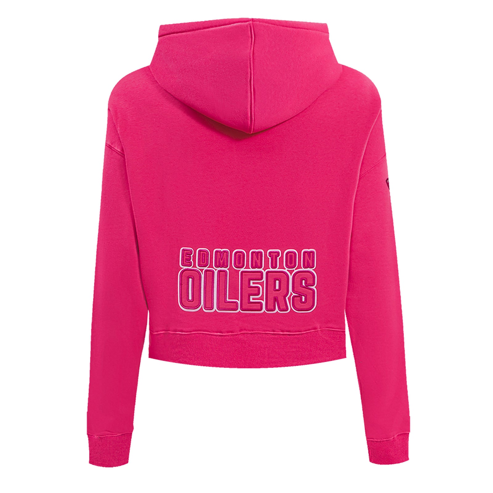 Edmonton Oilers Women's Pro Standard Triple Pink Boxy Cropped Hoodie