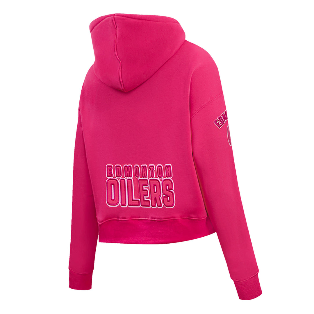 Edmonton Oilers Women's Pro Standard Triple Pink Boxy Cropped Hoodie