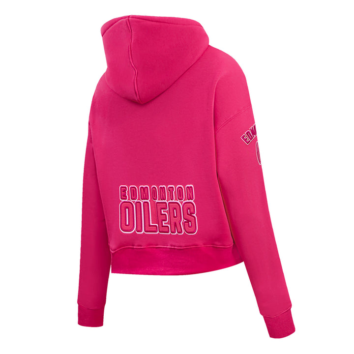 Edmonton Oilers Women's Pro Standard Triple Pink Boxy Cropped Hoodie