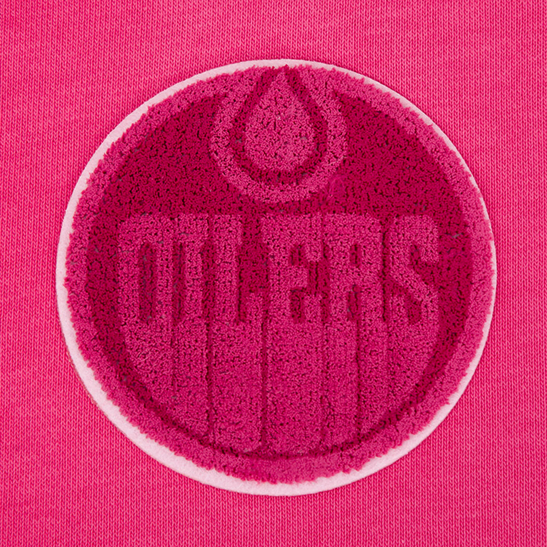 Edmonton Oilers Women's Pro Standard Triple Pink Boxy Cropped Hoodie