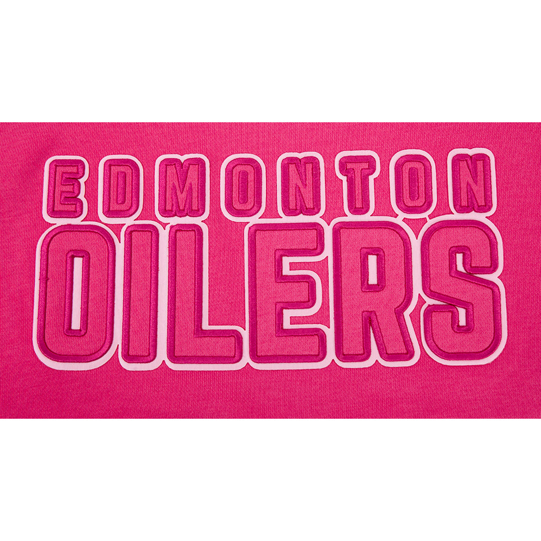 Edmonton Oilers Women's Pro Standard Triple Pink Boxy Cropped Hoodie