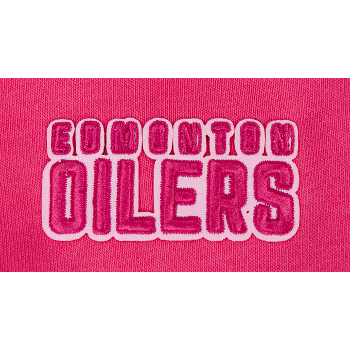 Edmonton Oilers Women's Pro Standard Triple Pink Boxy Cropped Crewneck Sweatshirt