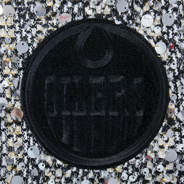 Edmonton Oilers Women's Pro Standard Tweed Sequin Cropped Jacket