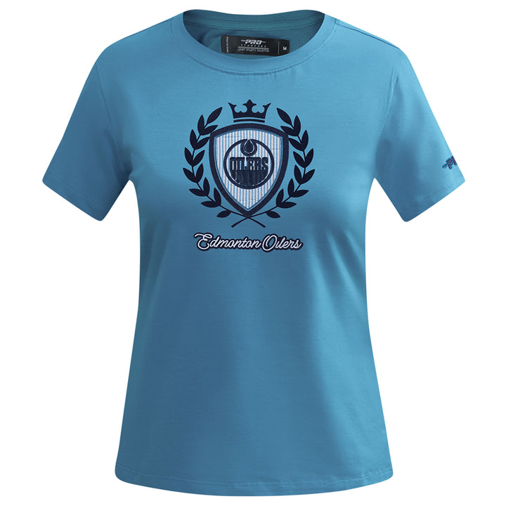 Edmonton Oilers Women's Pro Standard Country Club Blue T-Shirt