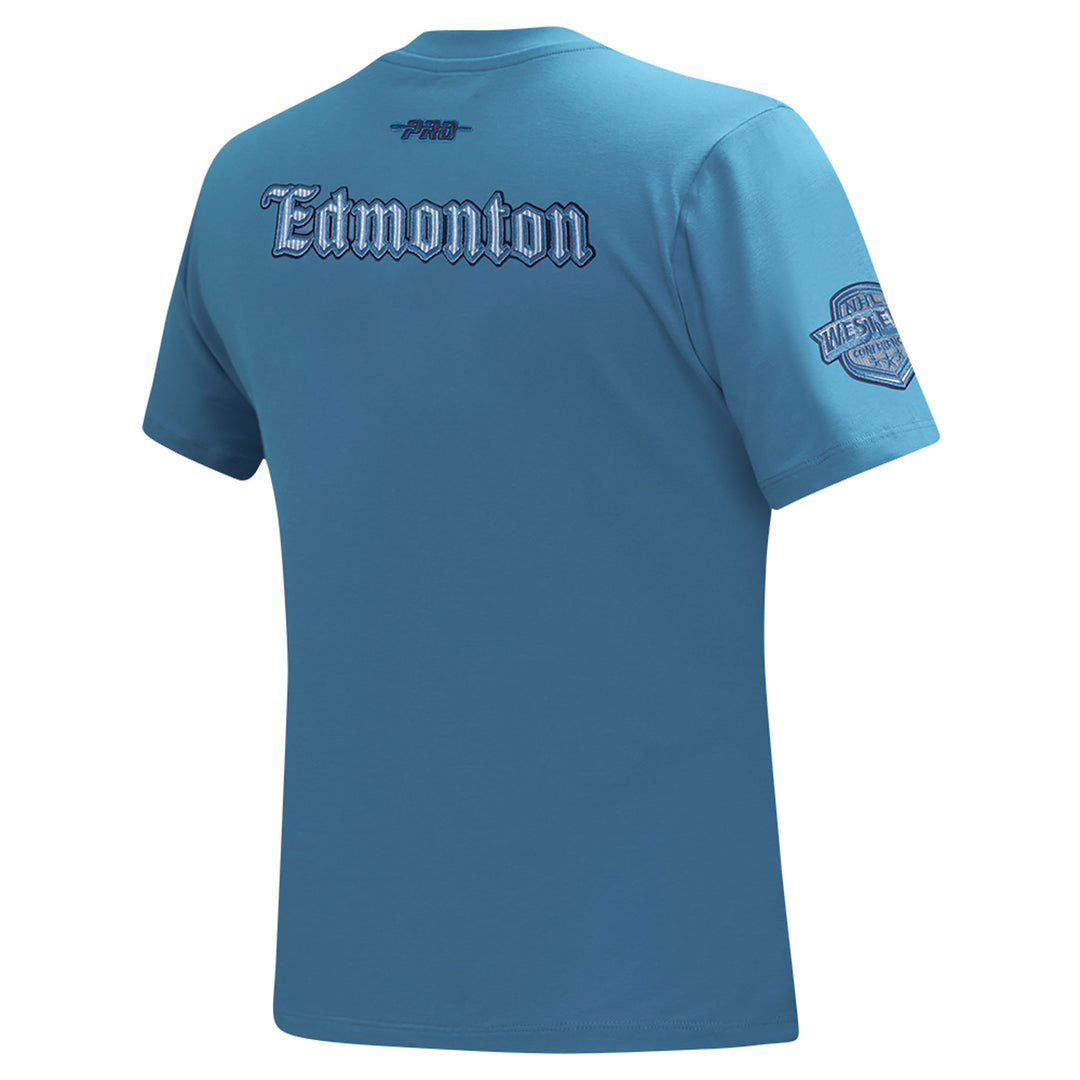 Edmonton Oilers Women's Pro Standard Country Club Blue T-Shirt