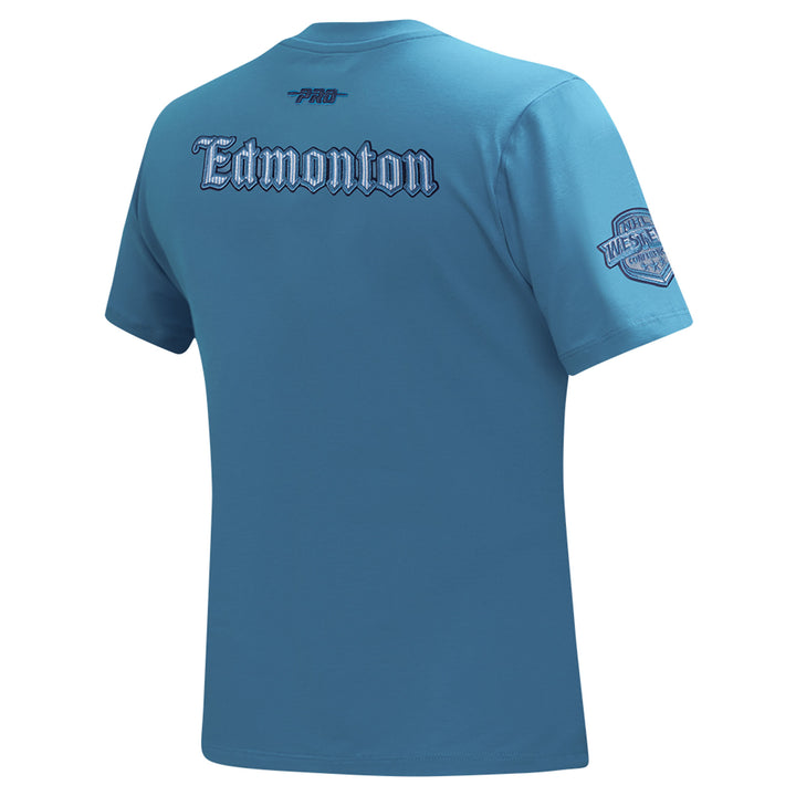 Edmonton Oilers Women's Pro Standard Country Club Blue T-Shirt