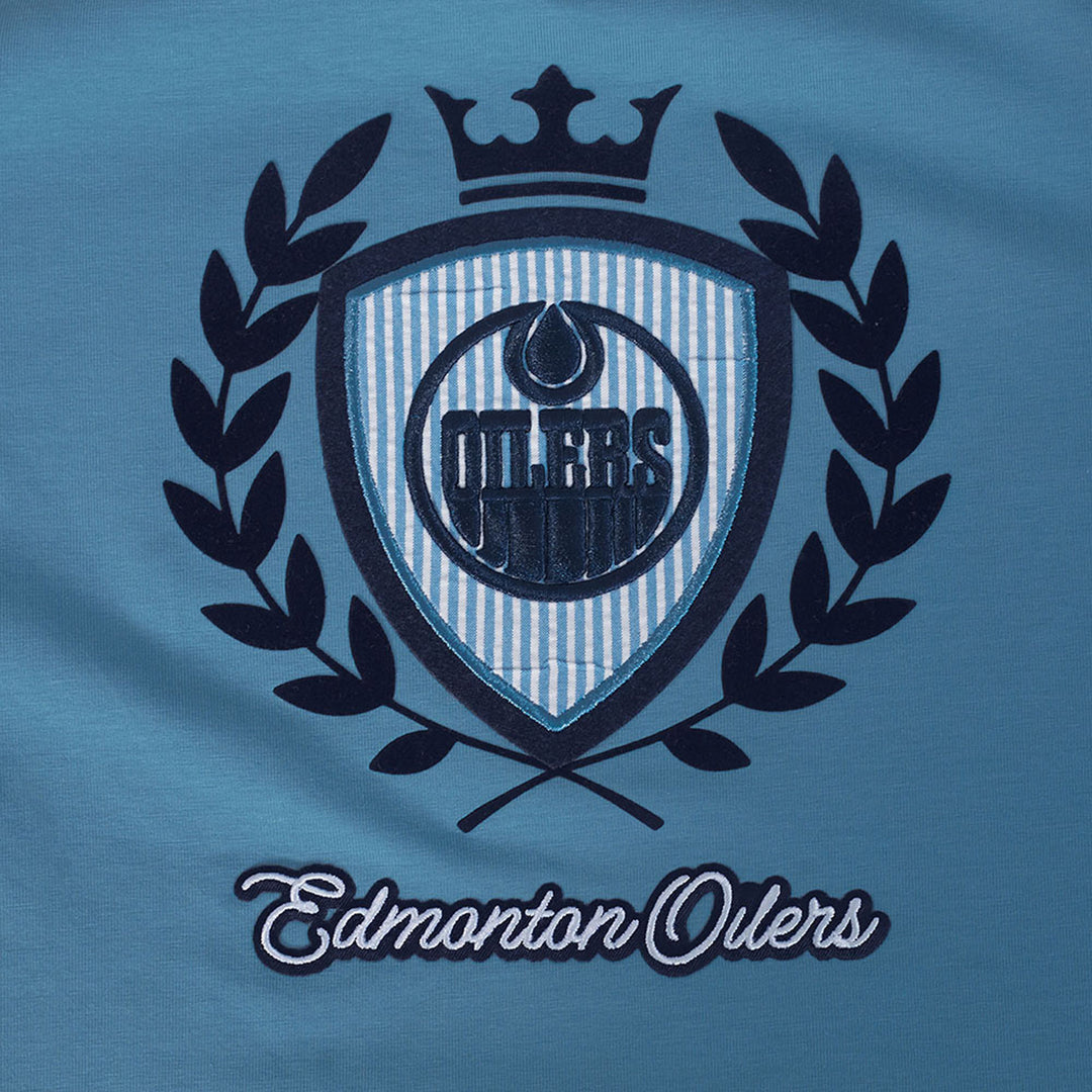 Edmonton Oilers Women's Pro Standard Country Club Blue T-Shirt