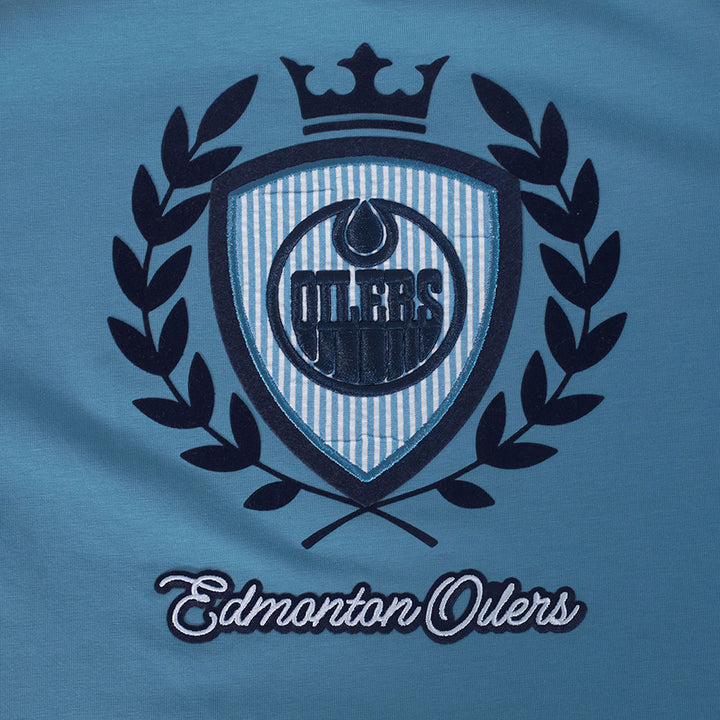 Edmonton Oilers Women's Pro Standard Country Club Blue T-Shirt