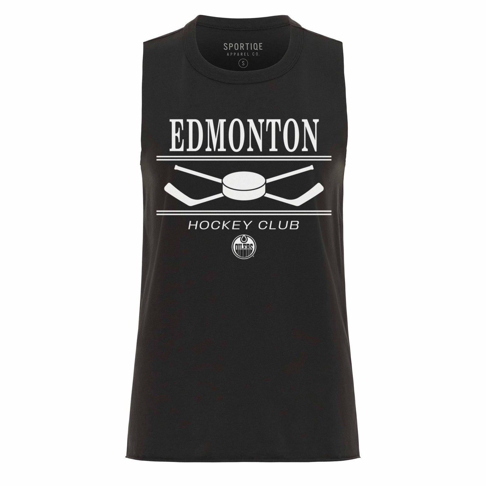 Edmonton Oilers Women's Sportiqe Mia Maven Grey Tank Top