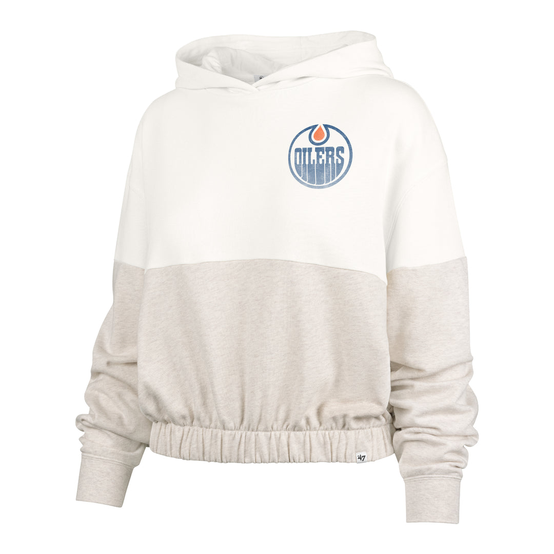 Edmonton Oilers Women's '47 Bonita White Crewneck Sweatshirt