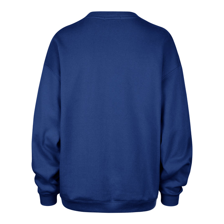 Edmonton Oilers Women's '47 Extra Innings Blue Oversized Crewneck Sweatshirt