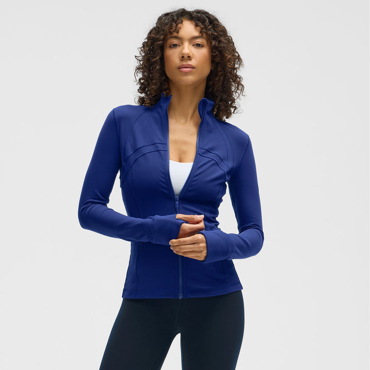 Edmonton Oilers Women's lululemon Luon Define Blue Jacket