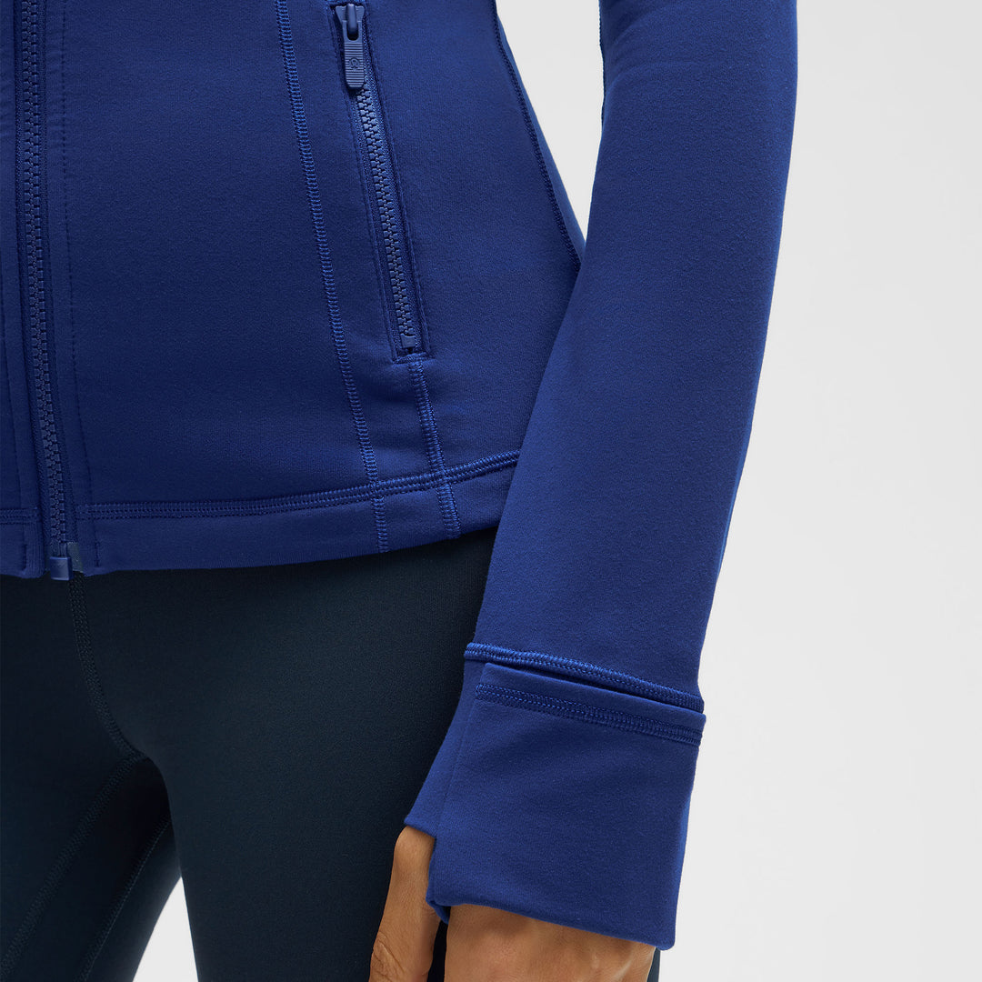 Edmonton Oilers Women's lululemon Luon Define Blue Jacket