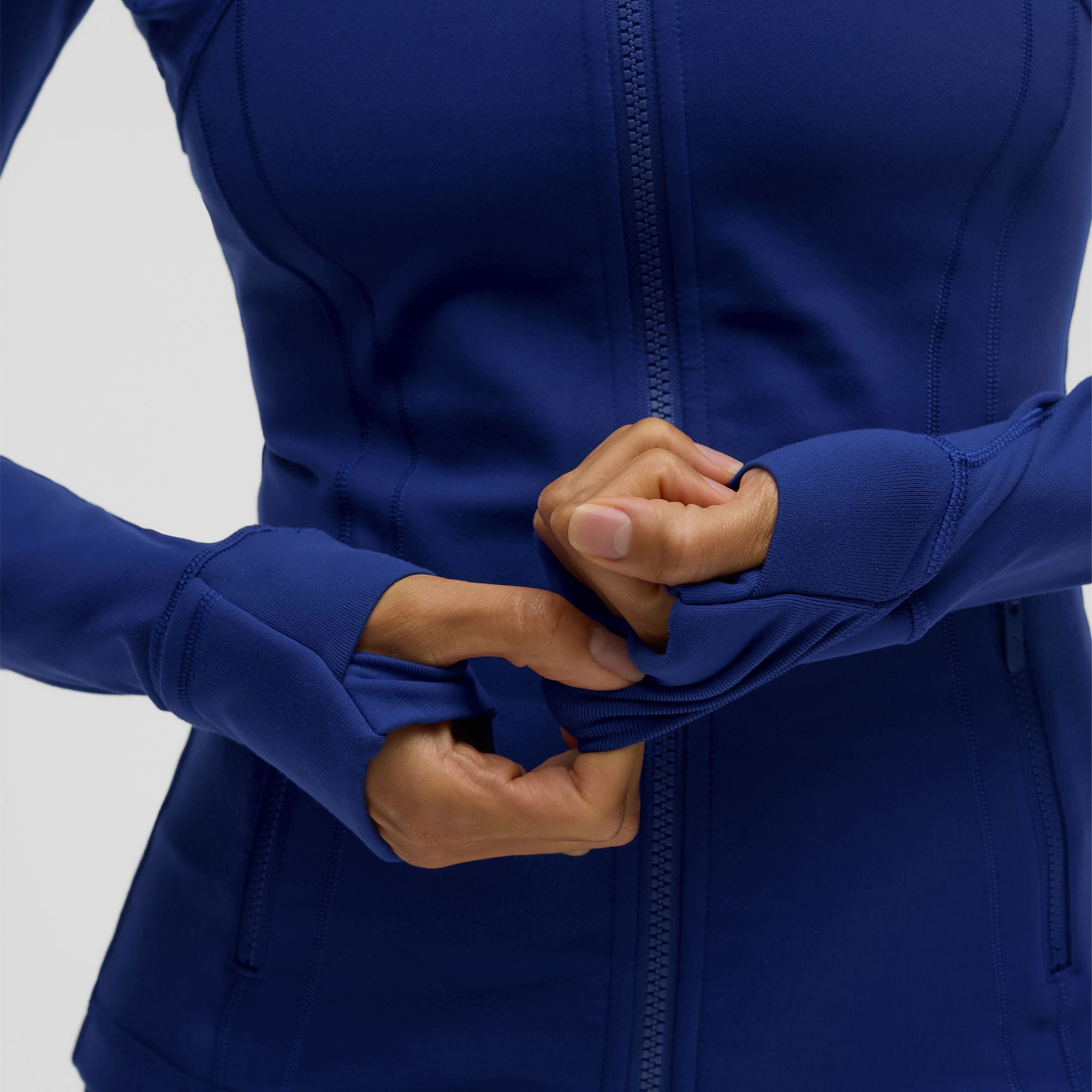 Edmonton Oilers Women's lululemon Luon Define Larkspur Blue Jacket