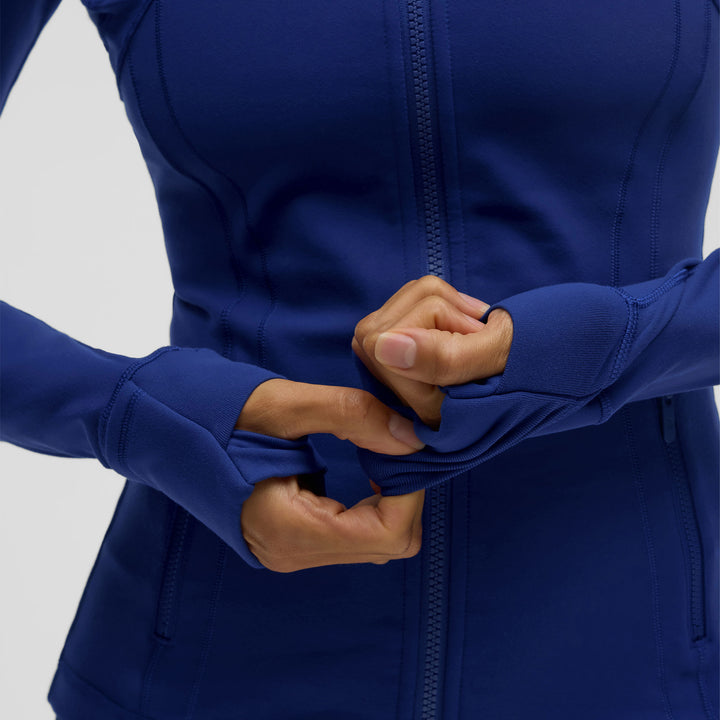 Edmonton Oilers Women's lululemon Luon Define Blue Jacket