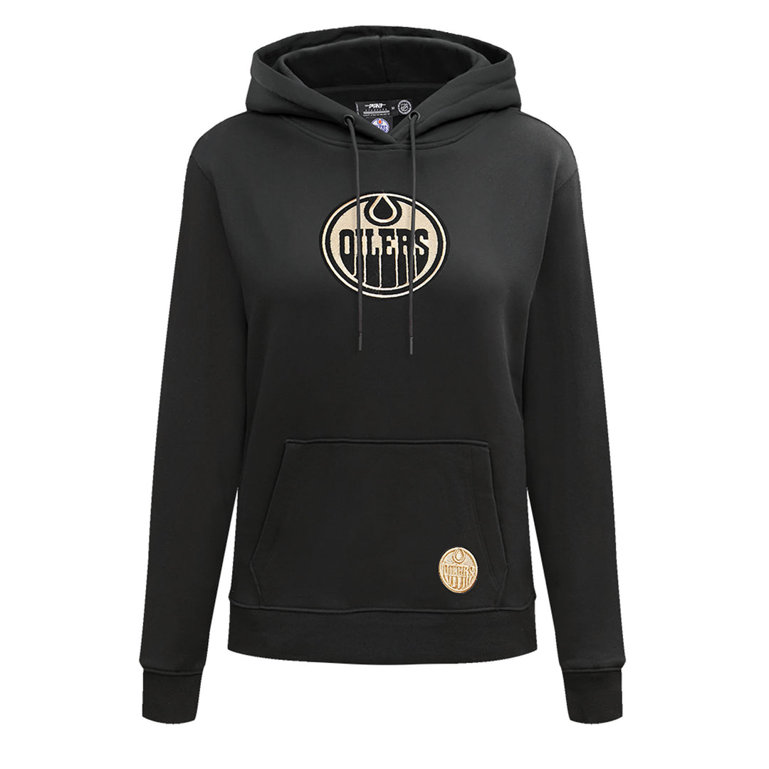 Edmonton Oilers Women's Pro Standard Black & Gold Glam Hoodie