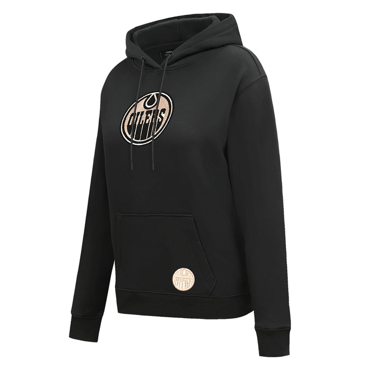 Edmonton Oilers Women's Pro Standard Black & Gold Glam Hoodie