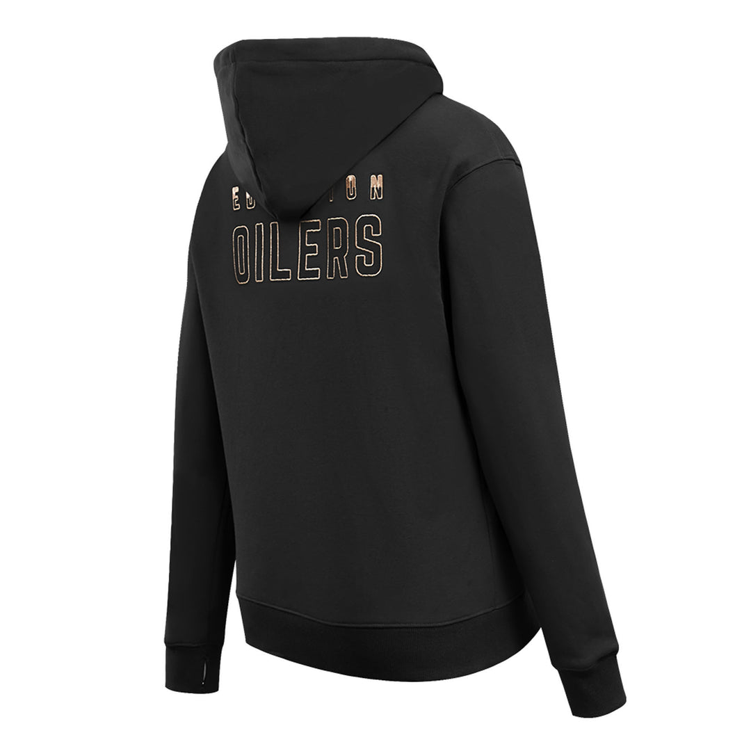 Edmonton Oilers Women's Pro Standard Black & Gold Glam Hoodie