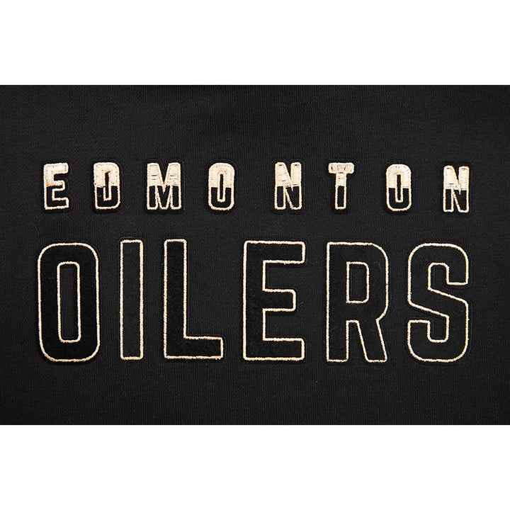 Edmonton Oilers Women's Pro Standard Black & Gold Glam Hoodie