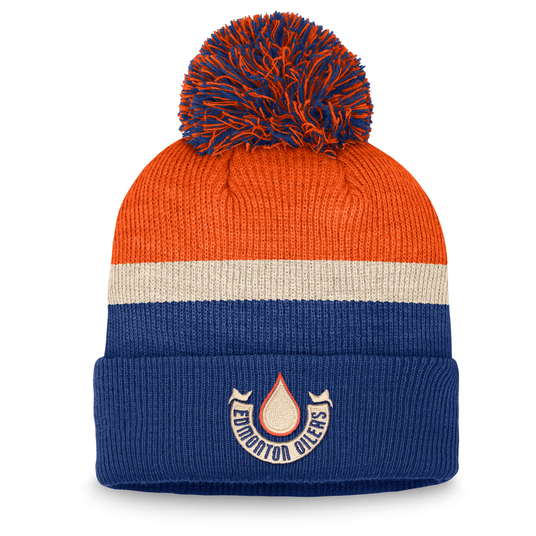 Mitchell & Ness - NHL Blue Snapback Cap - Edmonton Oilers Vintage Hat Trick Blue Snapback @ Hatstore