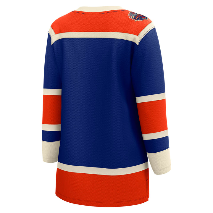 Edmonton Oilers Women's Fanatics Breakaway Blue 2023 Heritage Classic Jersey