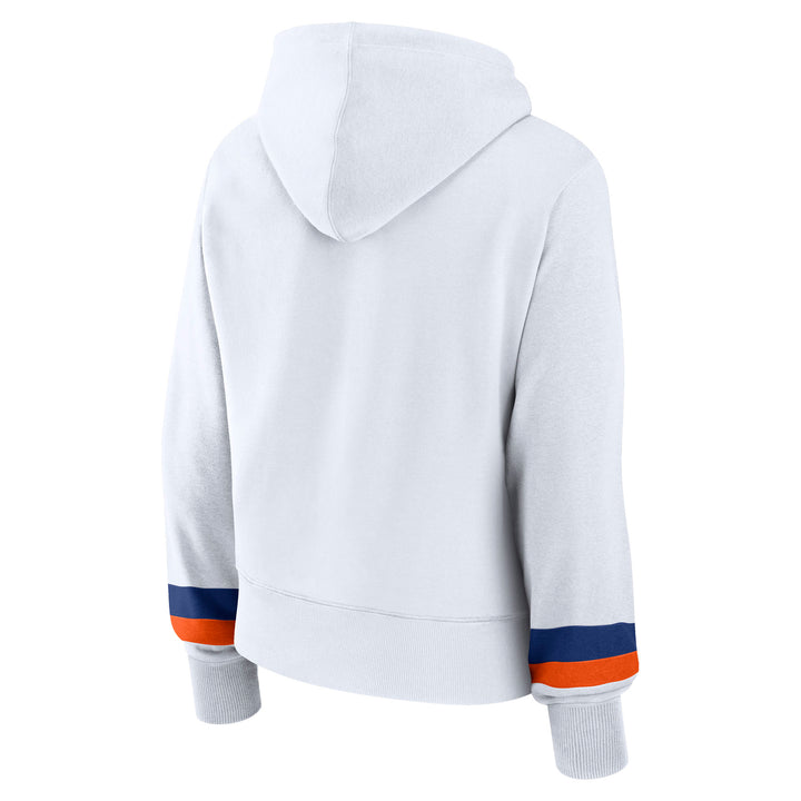 Edmonton Oilers Women's Fanatics White Fan Pullover Hoodie