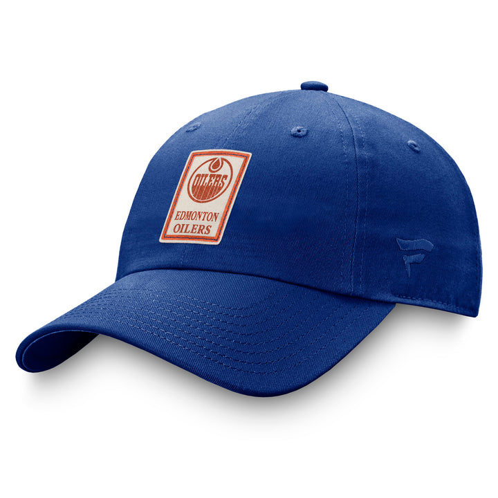 Edmonton Oilers Women's Fanatics Heritage Blue Unstructured Adjustable Hat