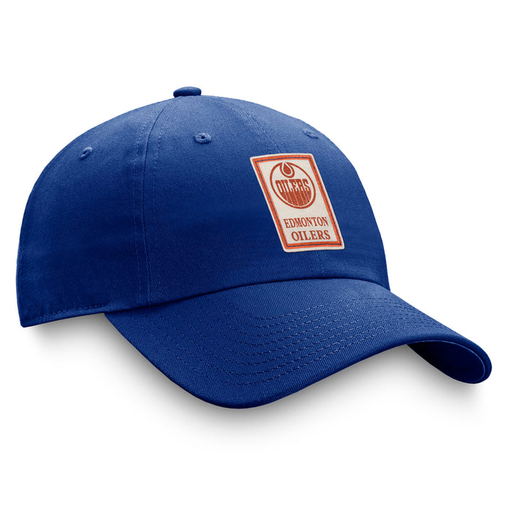 Edmonton Oilers Women's Fanatics Heritage Blue Unstructured Adjustable Hat