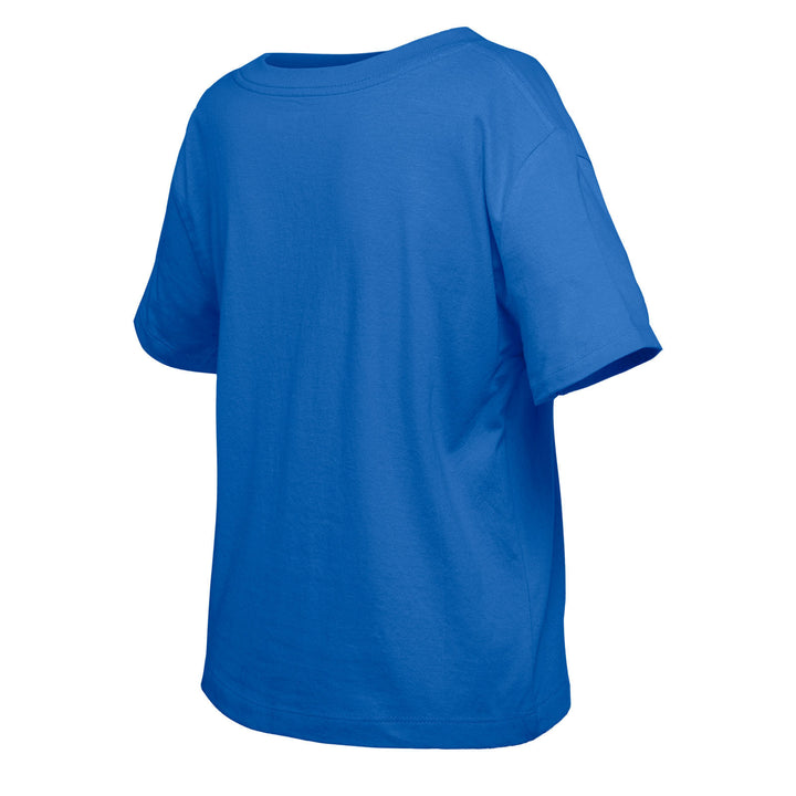 Edmonton Oilers Youth New Era Flip Sequins Royal T-Shirt