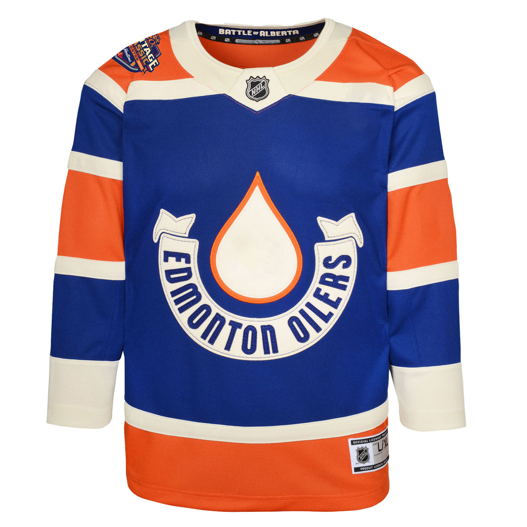 Fanatics Branded Edmonton Oilers Royal 2023 NHL Heritage Classic Premier  Breakaway Jersey