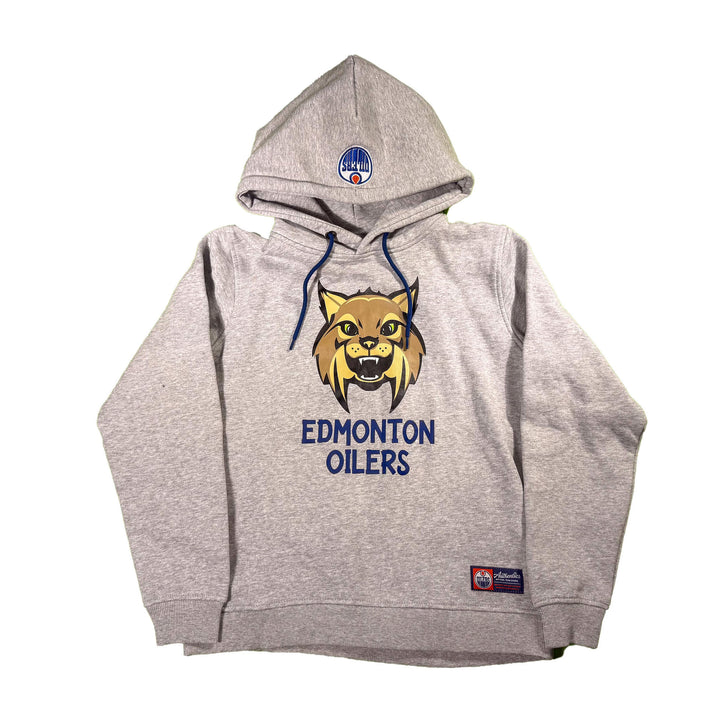 Edmonton Oilers Youth Authentics Grey Hunter Pullover Hoodie