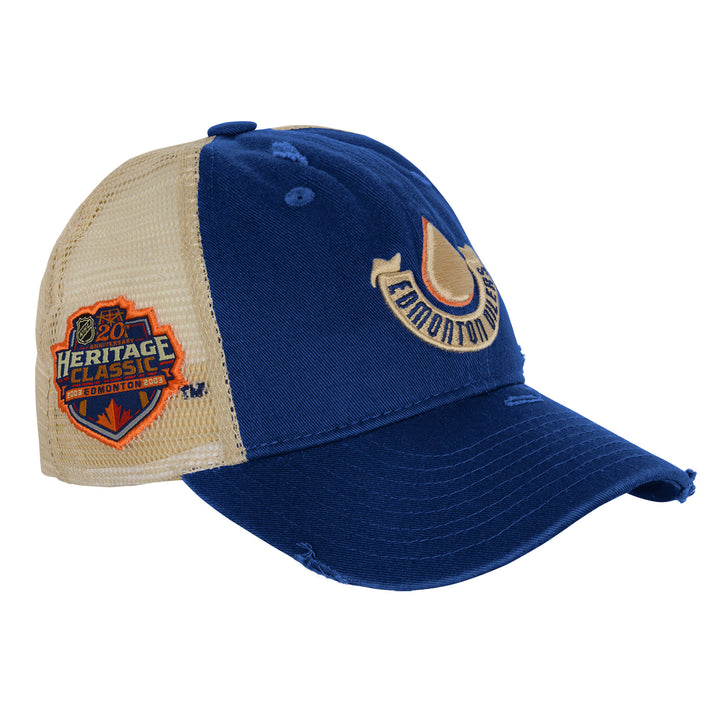 Edmonton Oilers Youth Fanatics Authentic Pro 2023 Heritage Classic Snapback Hat