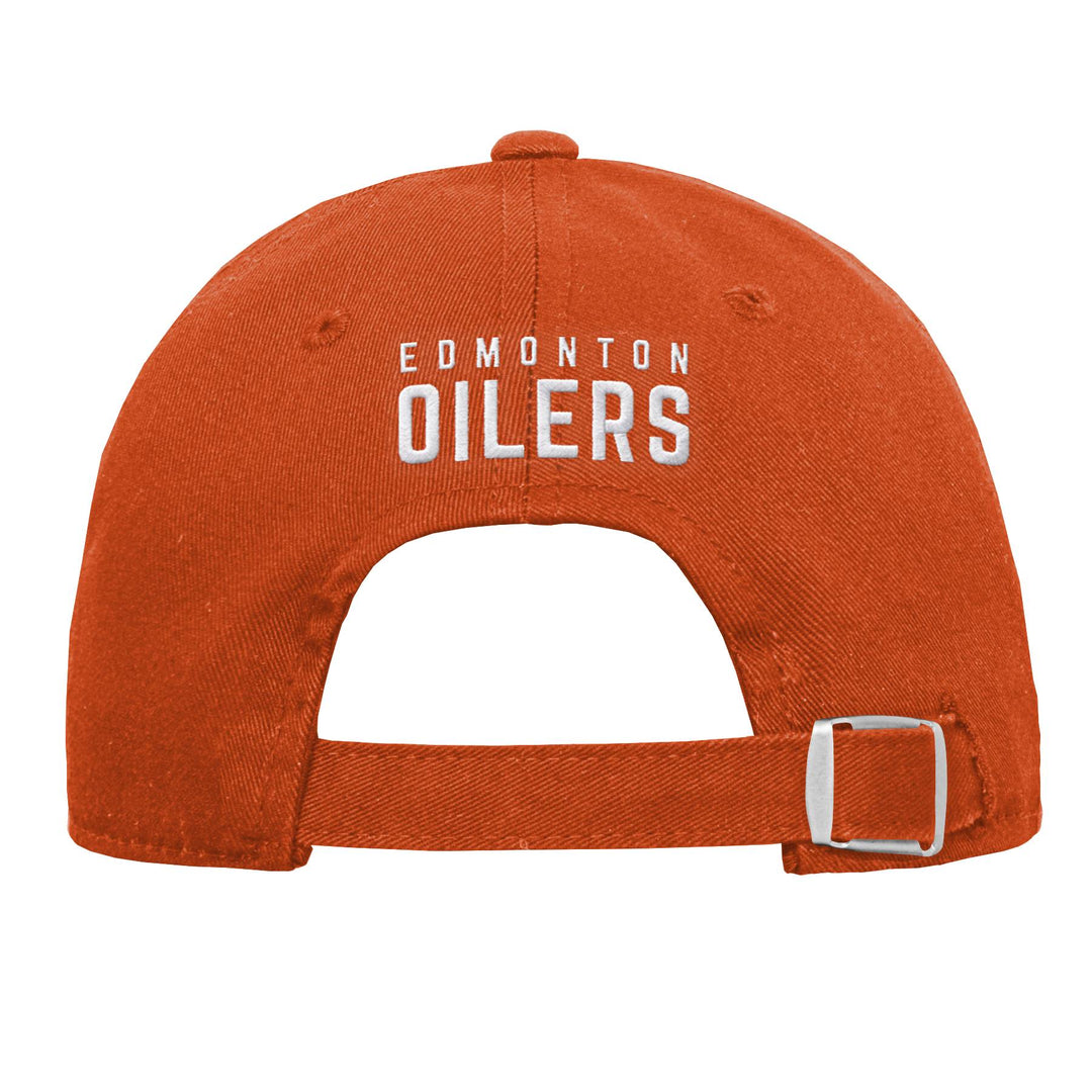Edmonton Oilers Youth Girls Outerstuff Orange Puck Luck Unstructured Adjustable Hat