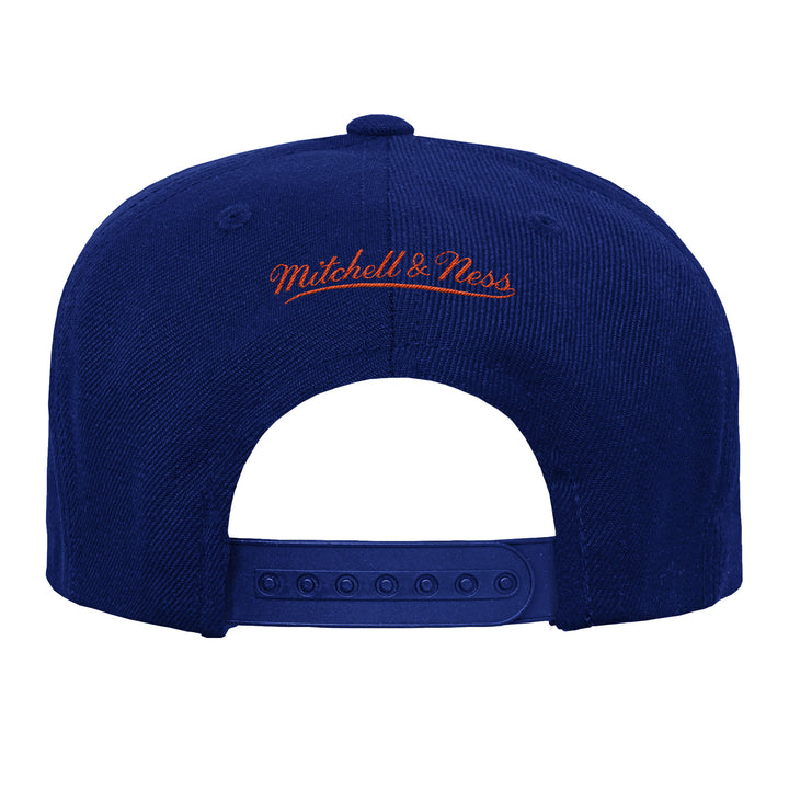 Edmonton Oilers Youth Mitchell & Ness Blue Team Ground Snapback Hat
