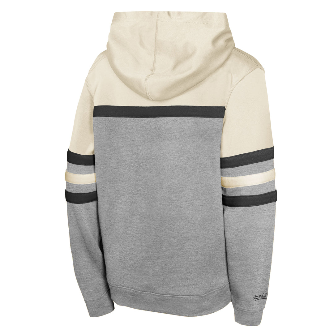Edmonton Oilers Youth Mitchell & Ness Grey Head Coach Hoodie