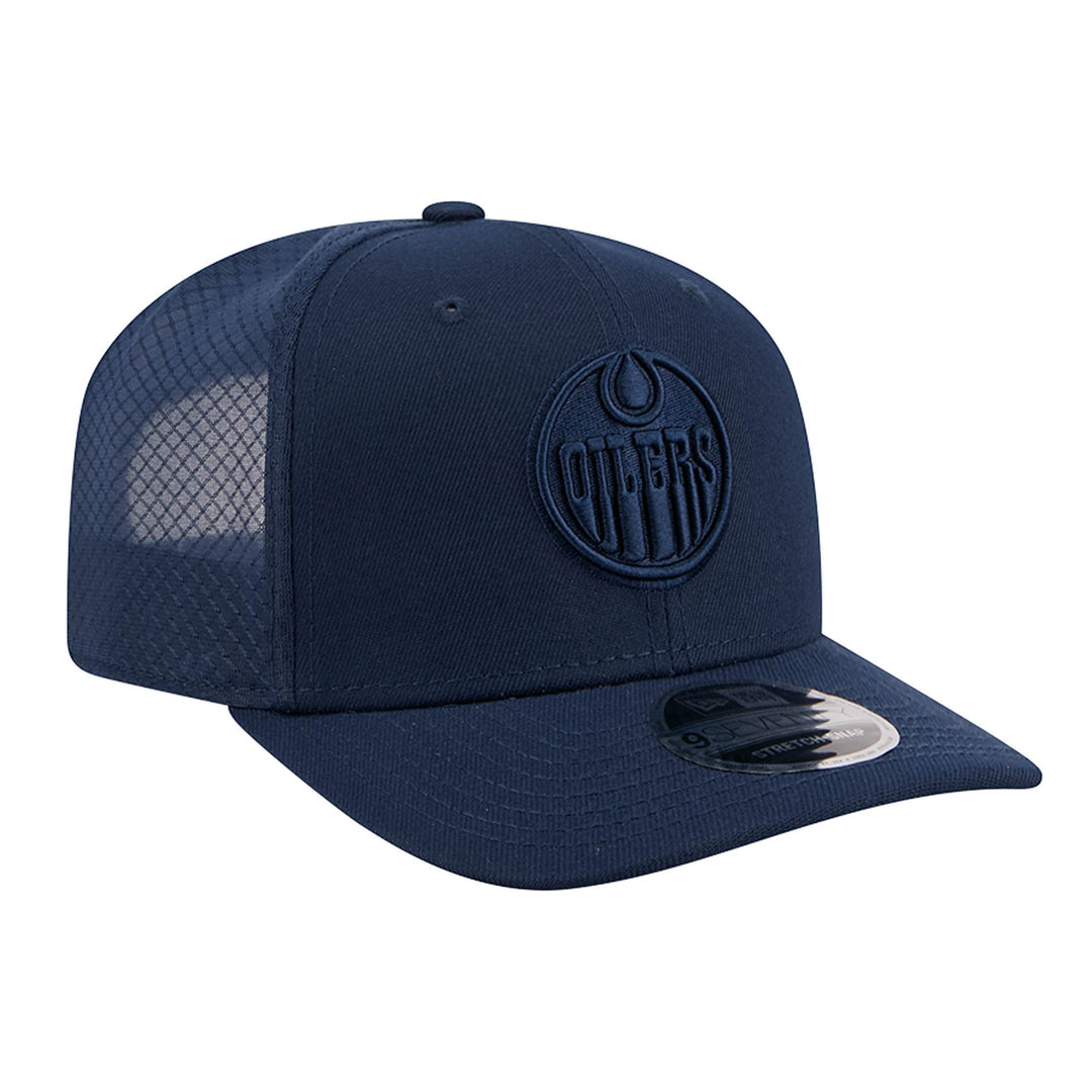 Edmonton Oilers Youth New Era Color Pack Navy Blue 9SEVENTY Mesh Stretch Snapback Hat
